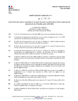 AP 2025-17 ouverture fermeture chasse 2025-2026