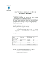 CR conseil municipal du 04 mars 2026