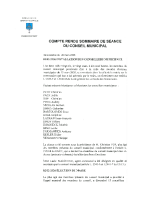 CR conseil municipal du 20 mars 2026